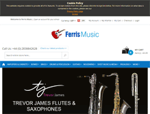 Tablet Screenshot of ferrismusic.co.uk